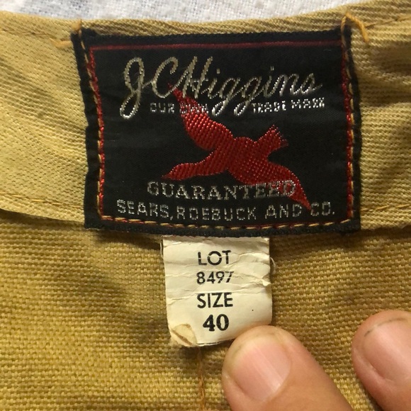 Vintage JC Higgins 1950’s hunting vest - sz small - Picture 5 of 6